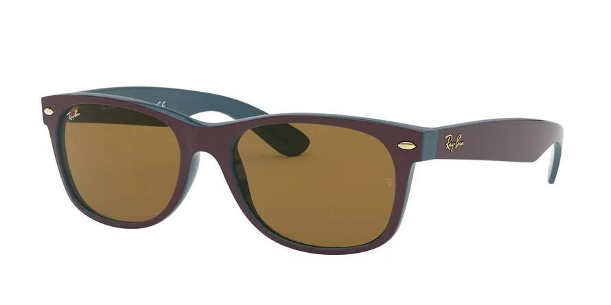 Ray Ban New Wayfarer 2132 Sunglasses - Medium - 55mm - Black - view 80